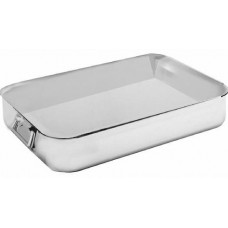 Лоток для жарки 60х40х10см, с ручками, нерж.сатинир.